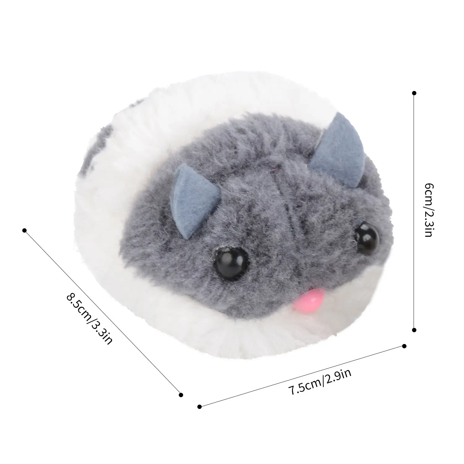 New Cat Toy Plush Fur Toy Shake Vibrating Pull String Funny Mouse Plush Toy Pet Kitten Bite Movement Rat Little Interactive Toy