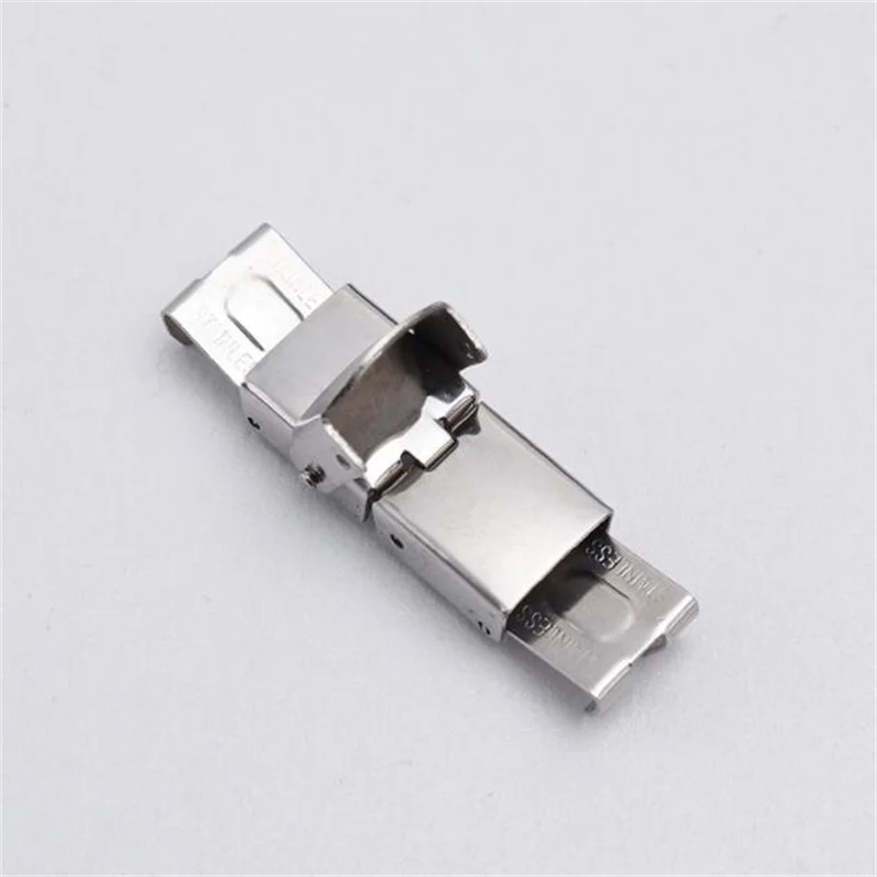 Aço inoxidável Fecho Lock Connector Piece, Contas para Cordão de Couro, Pulseira, Relógio, Fazer Jóias, Suprimentos DIY, Acessórios, 10Pcs