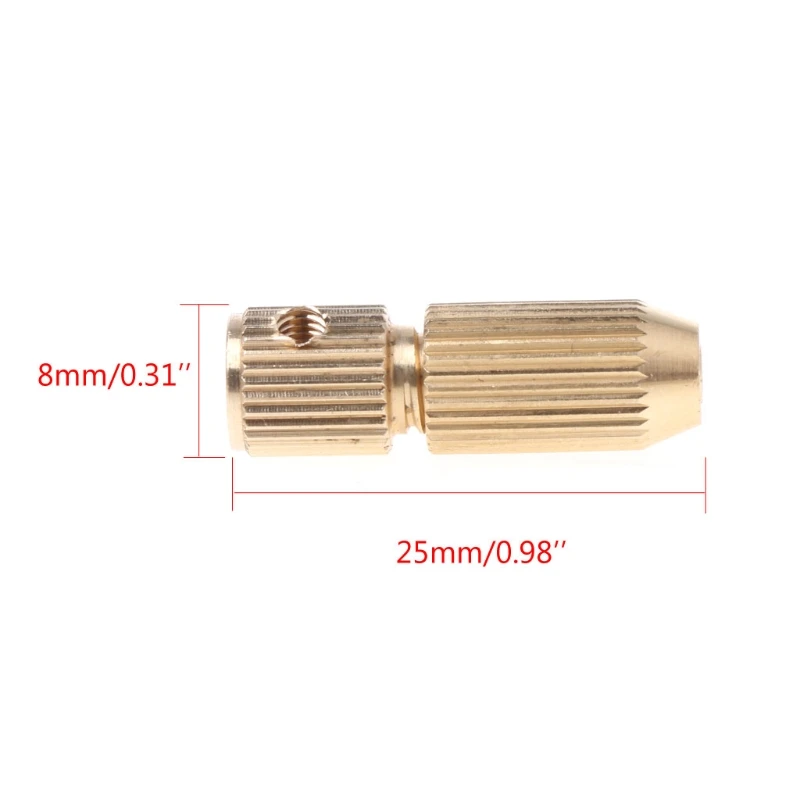 Abrazadera de Micro taladro de 2,3mm y 3,17mm, Portabrocas de fijación, eje de Motor eléctrico de 0,7-3,2mm, 1 unidad