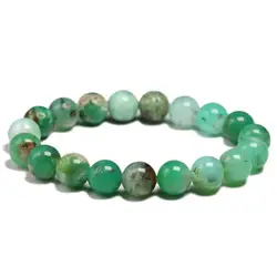 Natural Australian Jade Stone Beaded Bracelet Women Men DIY Charms Of Men Strand Yoga Beads Charms Handmade Jewelry