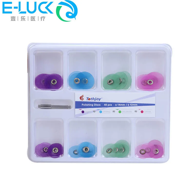 40pcs/set Dental Polishing Discs Dental Polishing Materials Teeth Whitening Resin Filling Material