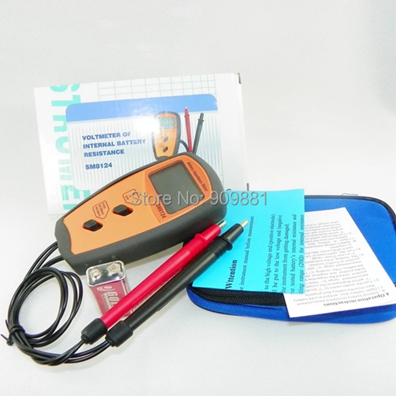 

SM8124 Internal Battery Resistance Impedance Meter Battery Resistance Voltmeter 100V Battery Tester Low Voltage prompt