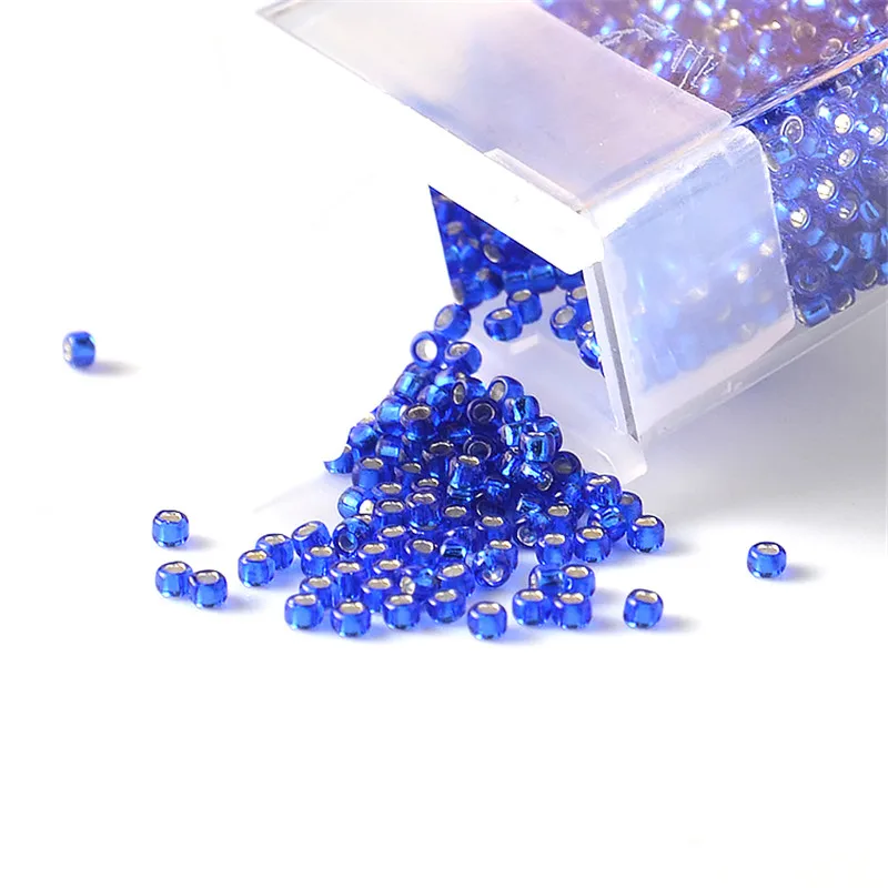 1,5mm Japan TOHO Runde Glas Seed Perlen 15/0 Silber Ausgekleidet Farbe 10g Samen Perle für Handemade Diy Armband schmuck Machen – Detail 3