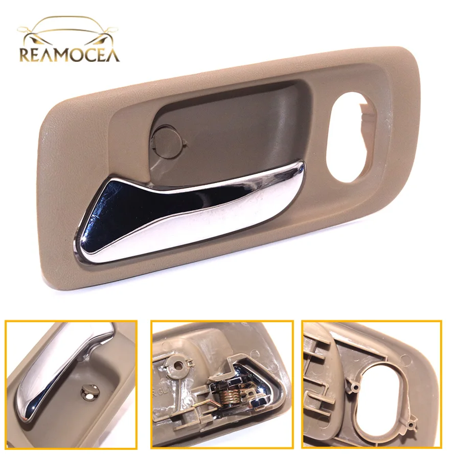 Reamocea 72165-S84-A01ZC 72165S84A01ZC Front Left Driver Side Interior Beige Door Handle for Honda Odyssey Accord LHD 1999 2004