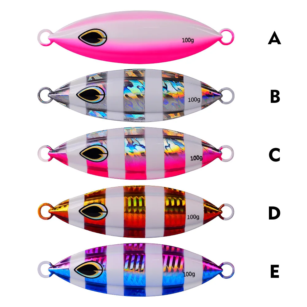 Fishing Lure Metal Jig Sinking Weights 100-200g Glow In The Dark Bass Baits Pesca Accesorios Mar For Carpe Fish Leurre Equipment