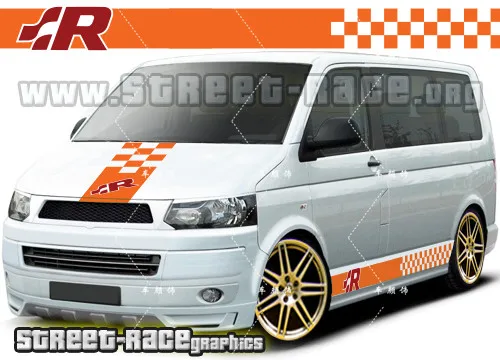 Car Stickers For Volkswagen VW Multivan T4 T5 T6 T7 T8 Stripes Letters Decal Racing Sport DIY Auto Tuning Accessories