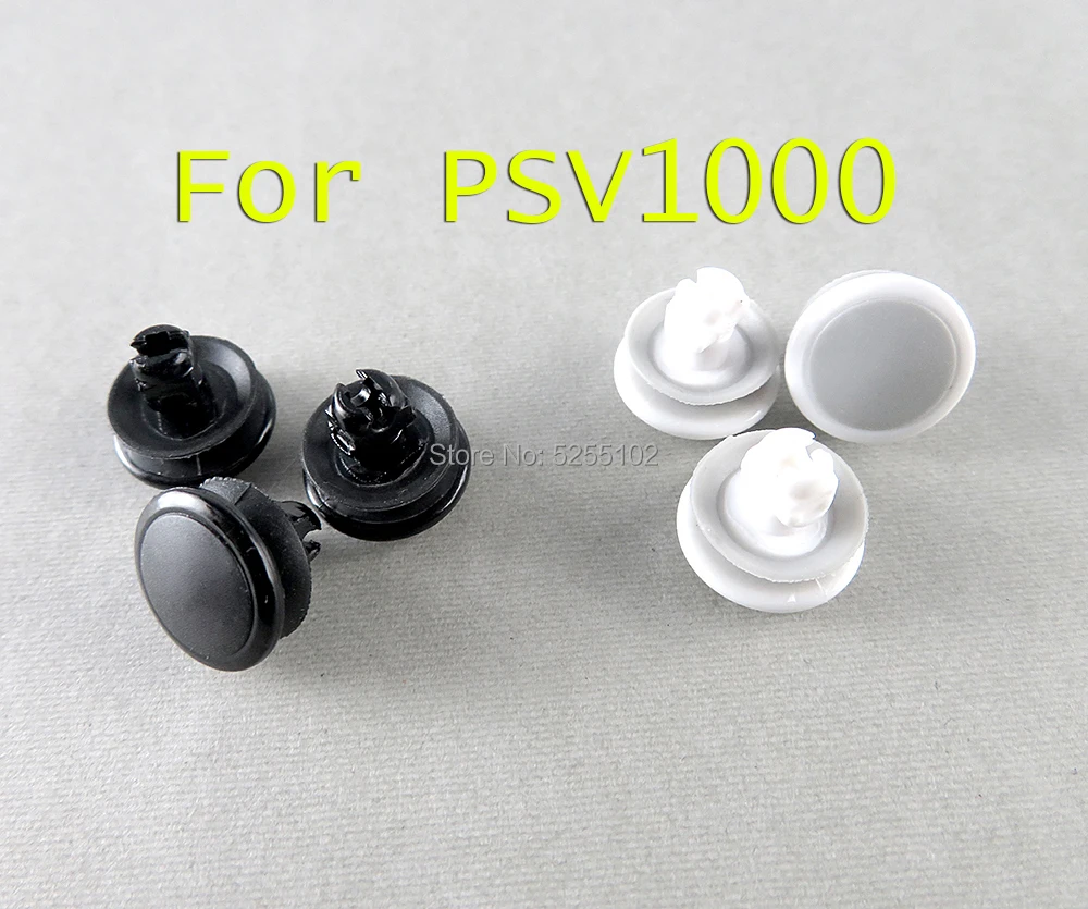 Tapa de Joystick analógico 3D, repuesto de 10 piezas, color blanco y negro, PSV1000 para mando, para Psvita 1000, PSV 1000