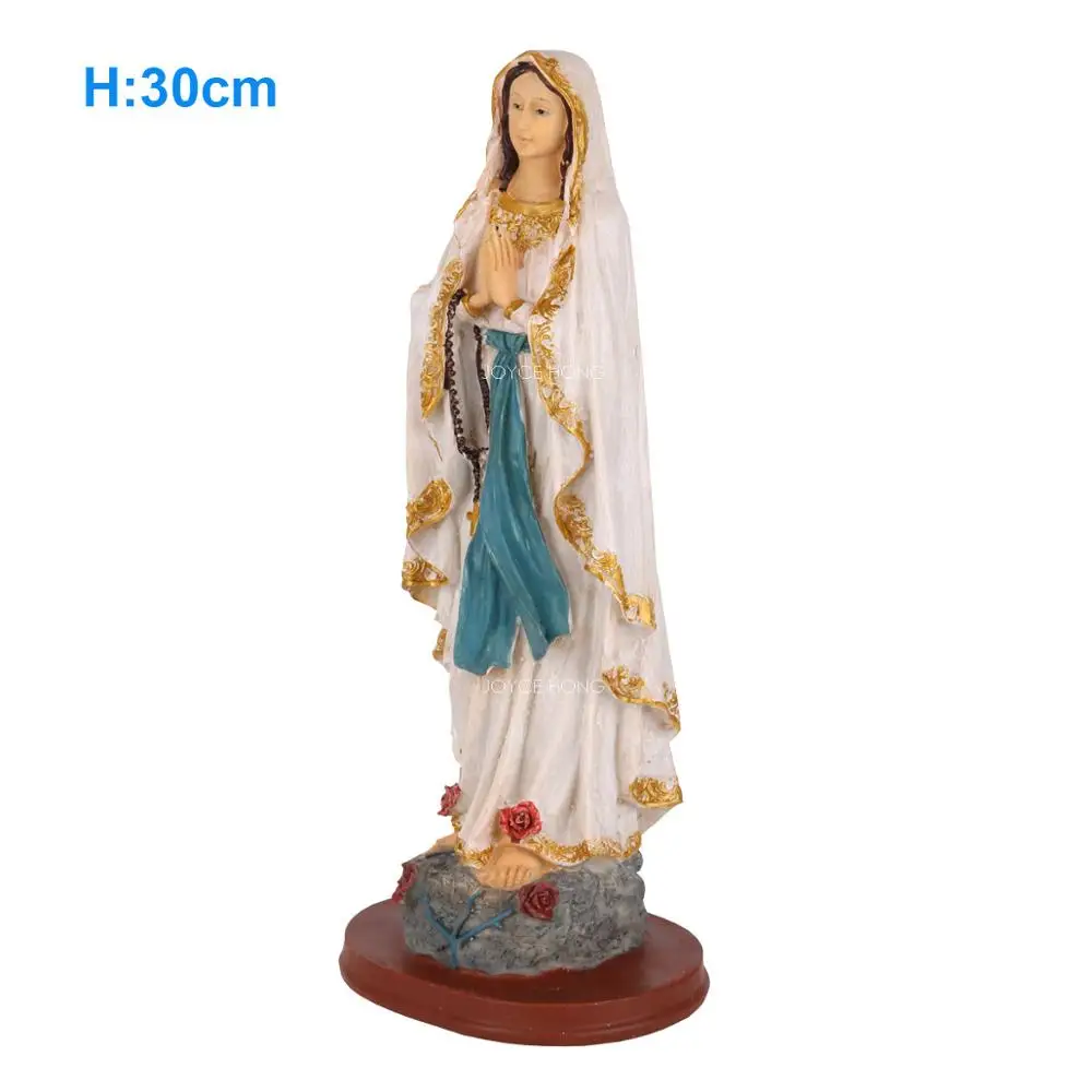 Tabletop Decor Blessed Saint Virgin Mary Statue Our Lady of Lourds Figure Figurine Sculpture Jesus Christ Statue Figurine