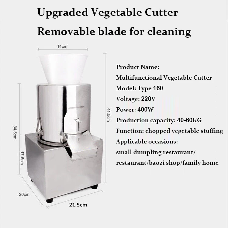 Multifunction vegetable cutting machine electric cutter shredder dumpling stuffing food Ginger Garlic cut minced Chopper Puree