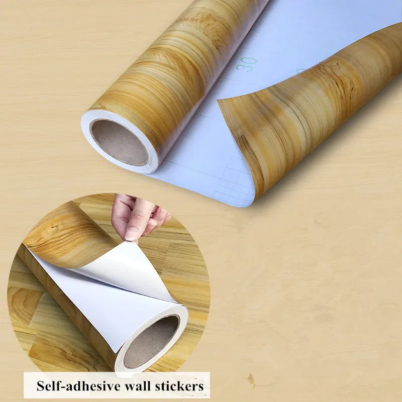 

Self-Adhesive Imitation Wood Grain Floor Stickers, Wear-Resistant, Waterproof, Living Room, Bathroom, A Variety