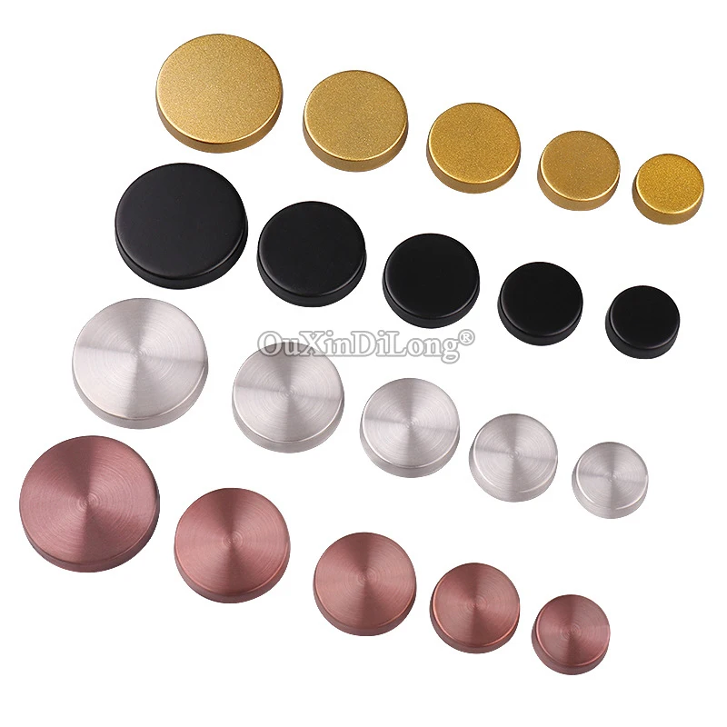 HOT 500PCS 304 Stainless Steel Advertisement Nails Acrylic Billboard Glass Mirror Nails Decorative Caps+Copper Ring+Screw+Shim