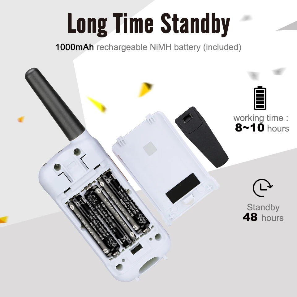 Imagem -04 - Walkie Talkie ou Pcs Pmr446 18 km Rádio Bidirecional Motorola Recarregável Rádio de Caça Pesca Vox Retevis-rt649b