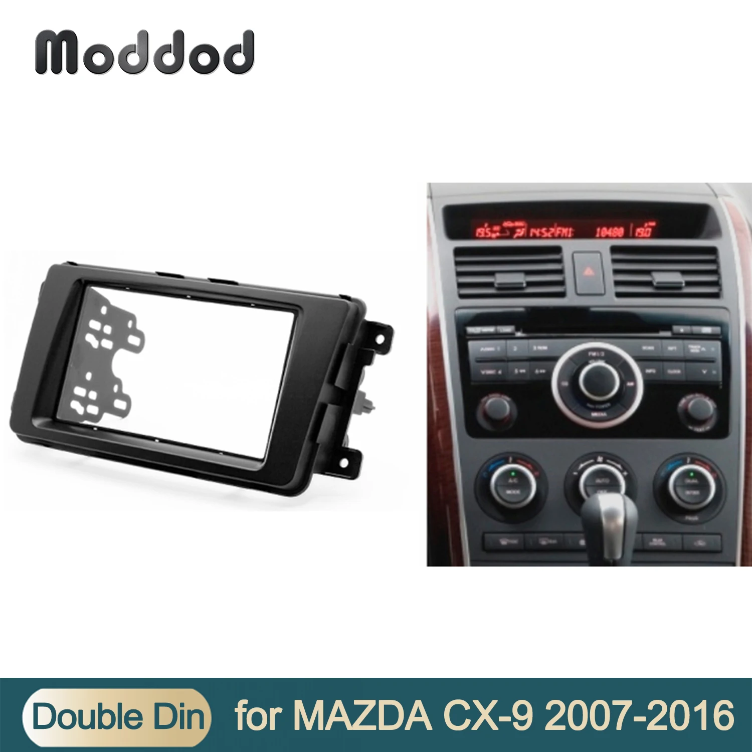 

for MAZDA CX-9 2007+ Double Din Fascia CD DVD Stereo Panel Radio Refitting In Dash Mount Install Kit Face Plate