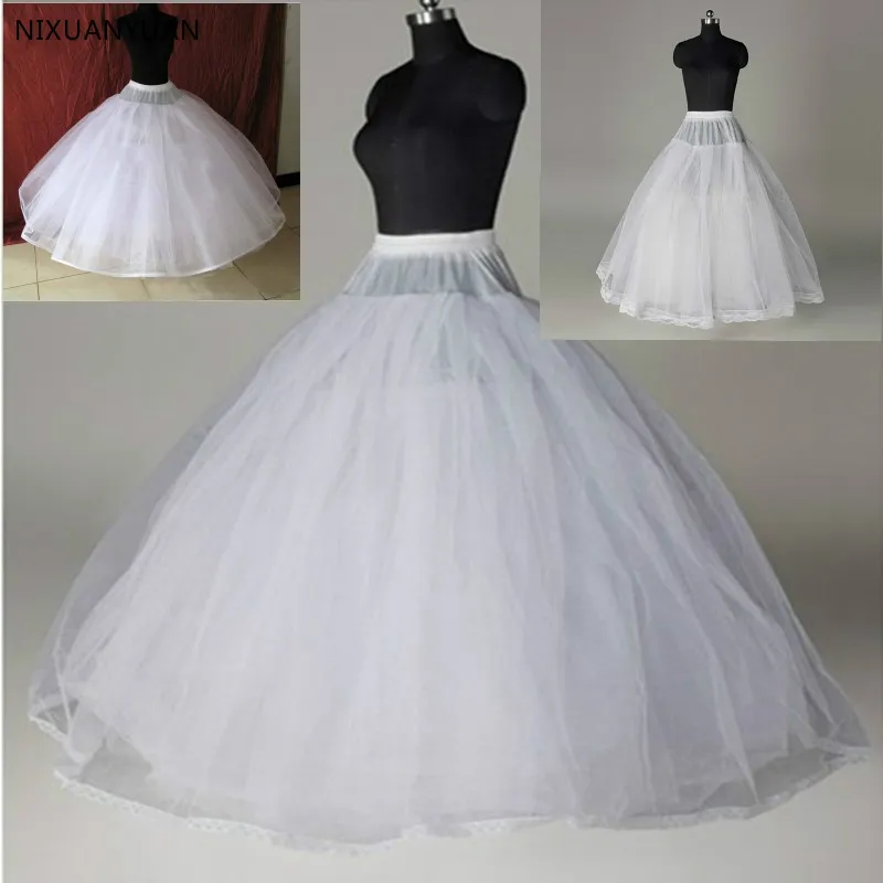 Jupon en Tulle blanc 4/8 couches, vente en gros, accessoires de Mariage, Vestido Branco, sous-jupe, Jupon de Mariage pour femme