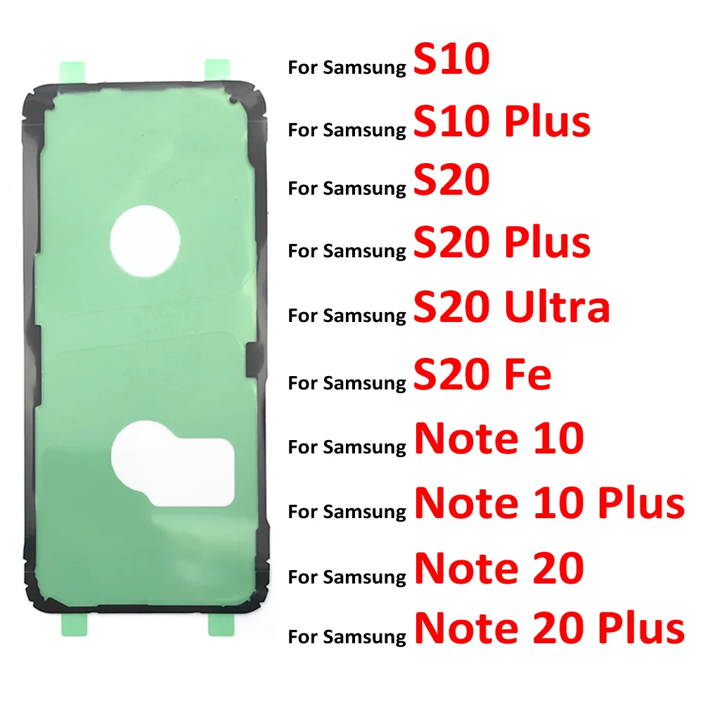 Back Battery Sticker Adhesive Glue For Samsung S9 S10 S20 Note 7 8 9 10 20 Plus Ultra Lite Waterproof Back Cover Sticker