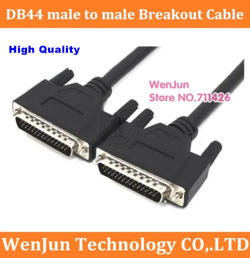 High Quality DB44 D-SUB DR-44 44 pins male to male Signal Terminal Breakout Connector Cable 0.5M/1M/1.5M/3M/5M