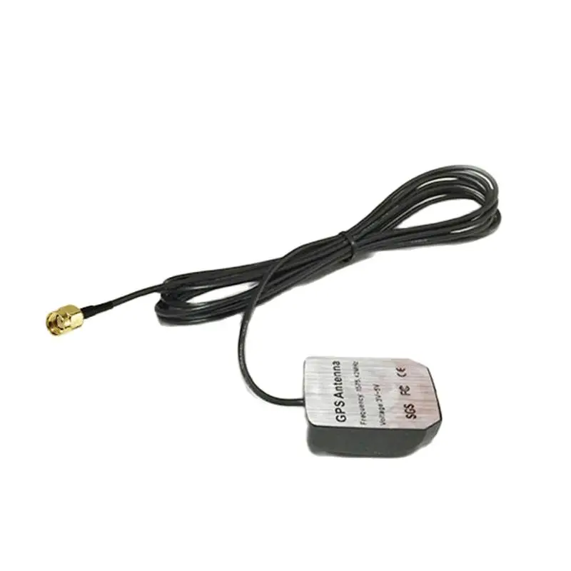 GPS Active Antenna RP SMA  Male Plug 3M Cable Aerial for Car Navigation #1