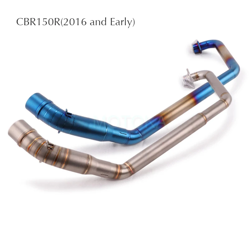 

Motorcycle Modified Exhaust System Middle Link Pipe For CBR150 CBR150R CB150R CB 150 R CBR 150 Slip on Adapter Connection