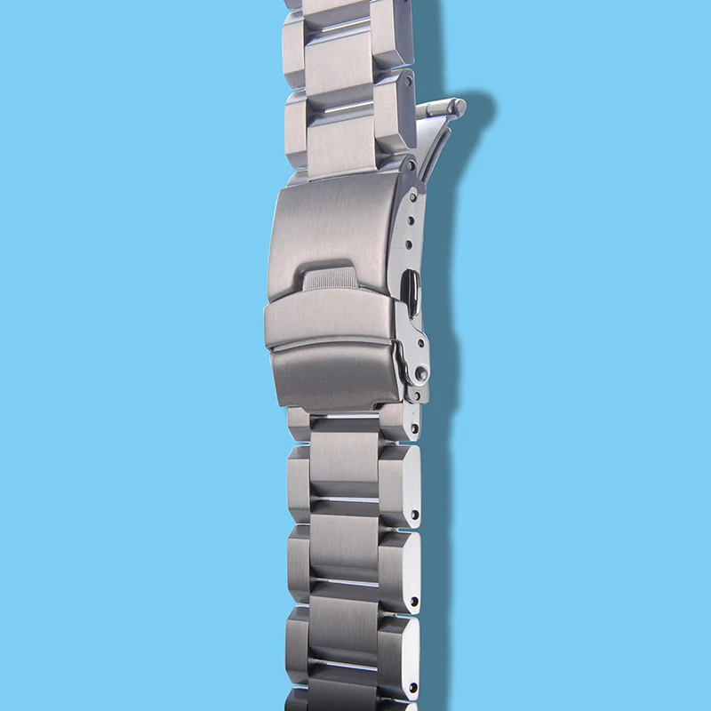 Stainless Steel Watch Band Strap  Men Metal Watchband Link Bracelet 22mm Accessories For Automatic Watch Band