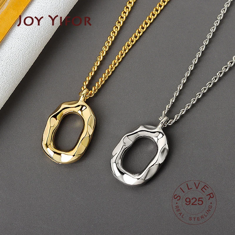 Silver Elegant round gold color Geometric Pendant Necklace Fine Jewelry For Women Wedding Party Bijoux