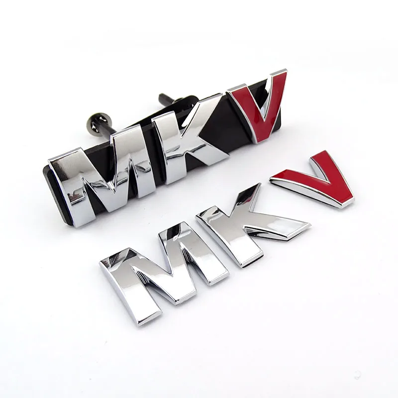 Plastic Chrome Badge MKIII MKIV MKV 2.0V 2.4T 2.6T 3D Car Logo Emblem Custom