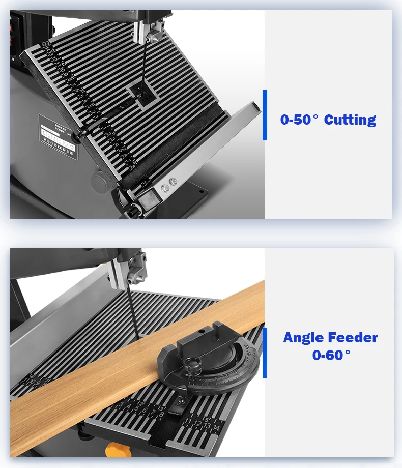 LIVTER 9นิ้วMultifunctionalแนวตั้งโลหะตัดไม้เครื่องWoodworking Scroll Jig Sawเลื่อย