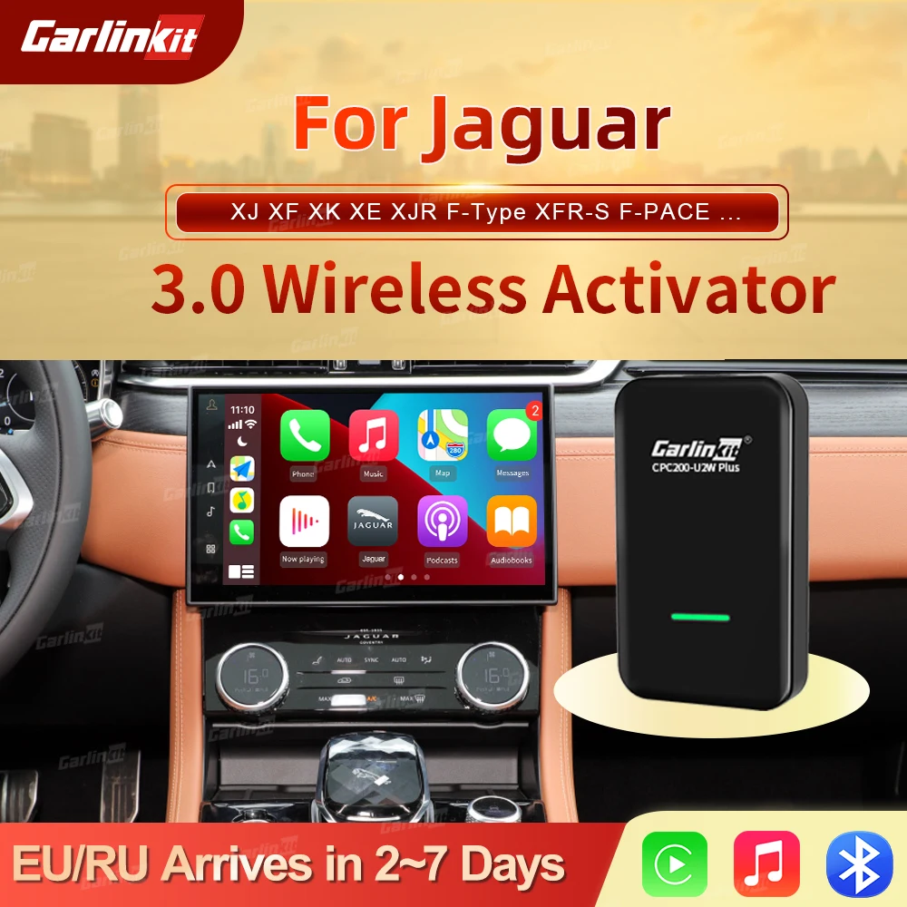 Carlinkit 3.0 CarPlay Wireless Dongle For Jaguar XJ XF XK XE XJR  F-Type XFR-S F-PACE XJR575 2015-2022 Smart Link Box MP5 IOS 14