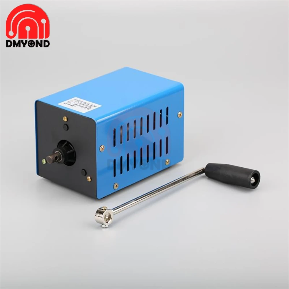 Gerador de mão de alta potência, manivela, dinamotor de emergência, carregamento USB, acampamento ao ar livre, Survival Power Bank, 3V-15V, 12V