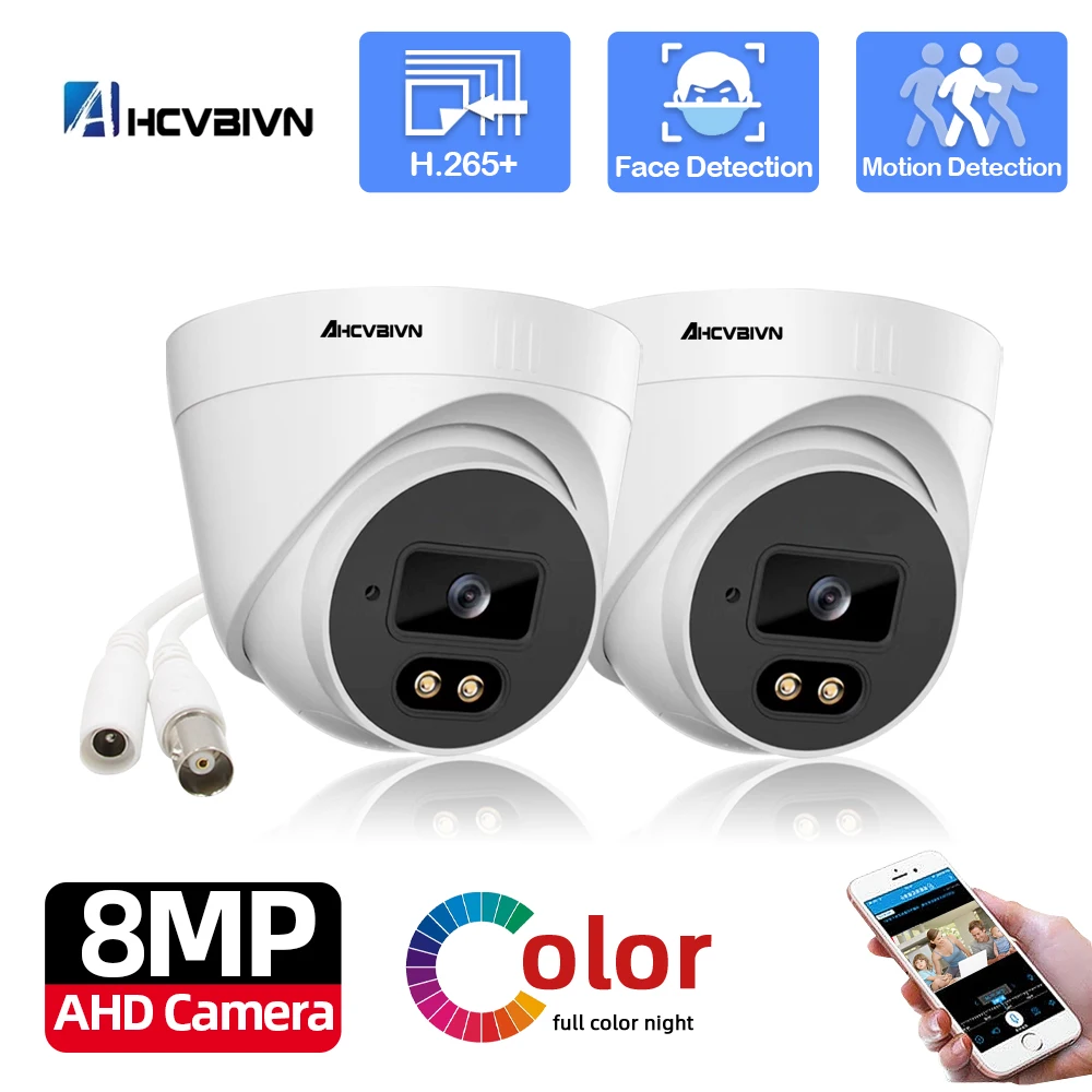 

4K AHD CCTV Security Camera dome indoor home Full Color night vision BNC Analog Coaxial Digital Surveillance Camera XMEYE 8MP