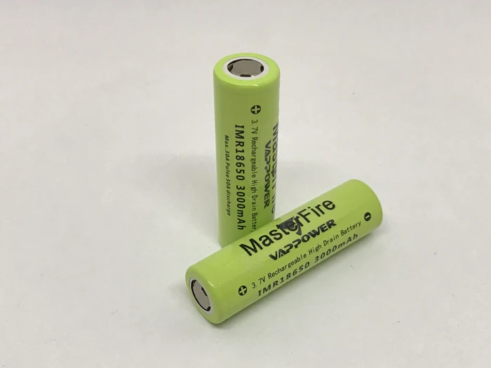 

5pcs/lot Original MasterFire 3.7V IMR 18650 3000mAh High Drain 30A Pulse E-cigs Battery Rechargeable Lithium Batteries Cell