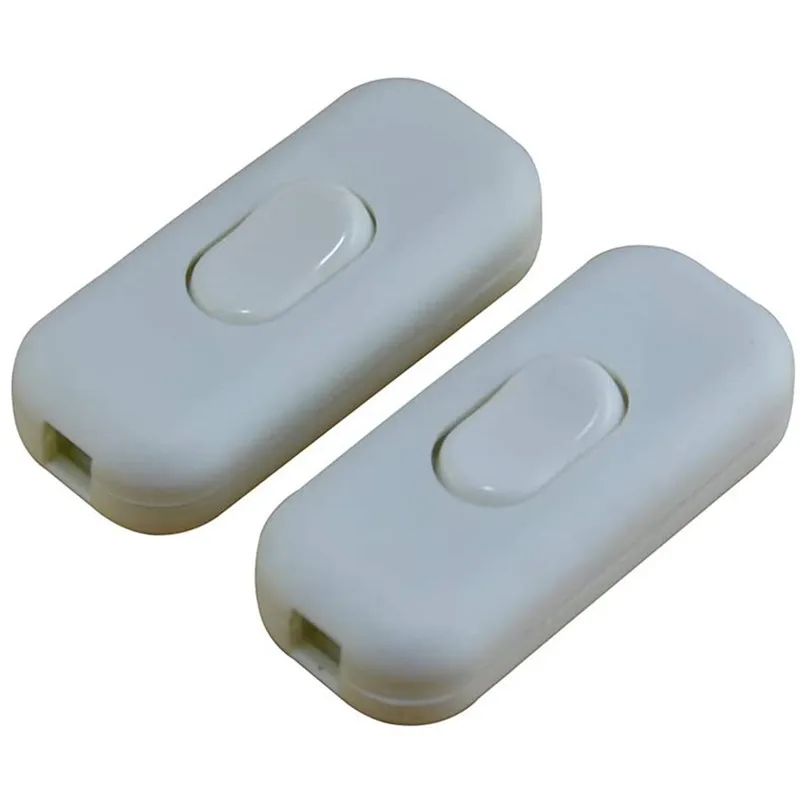 3/2/1Pcs Light Switch AC 0-250V 6A Inline ON/OFF Table Desk Lamp Cord Cable Toggle Rocker Switches control for LED lighting