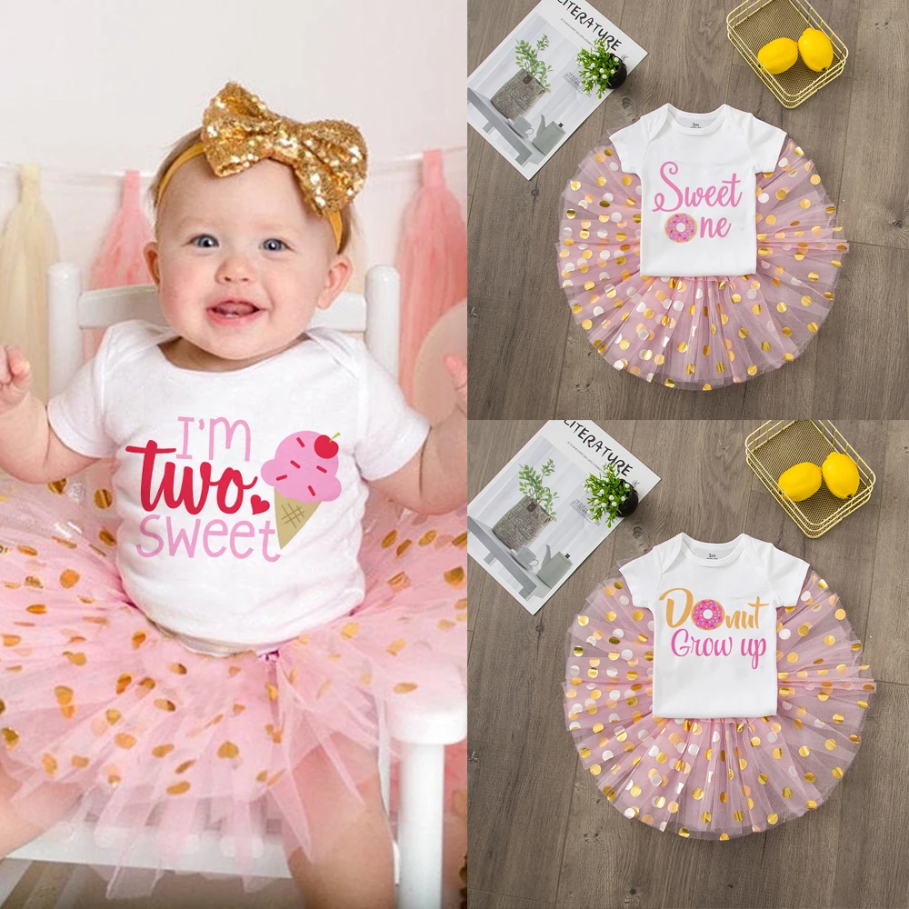 Sweet One/i Am Two Sweet Pink and Gold First Birthday Outfit Pink Gold 2nd Birthday Outfit Pink and Gold Party Cloth Set