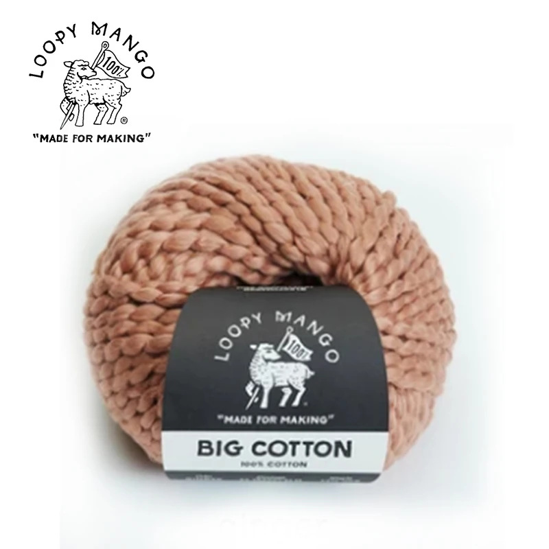 1 *100g ball Loopy Mango big cotton Yarn 100% cotton Yarn Handknitting Yarn