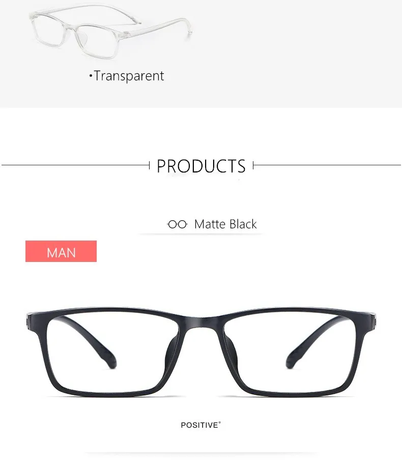 YIMARUILI Ultraleichtes und bequemes Brillengestell für Herren und Damen, TR90, schraubenloses Design, optisches Brillengestell X1 – Detail 6