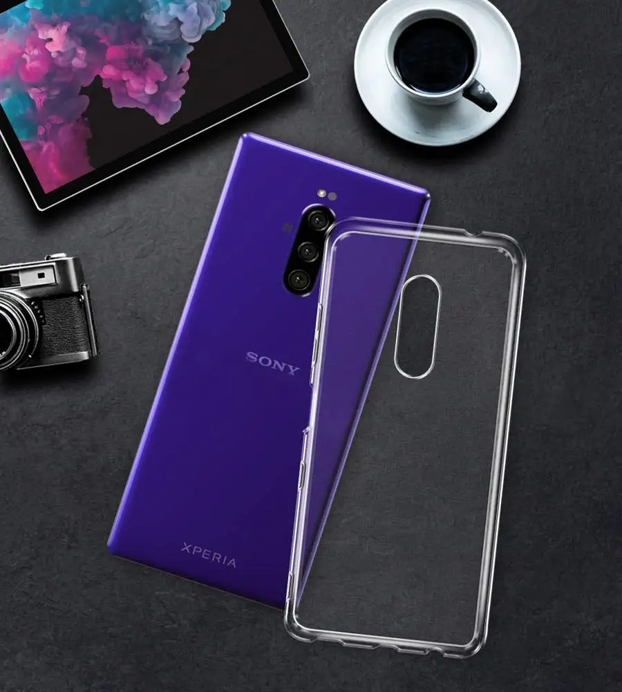 For Sony Xperia 1 III II 2020 XQ-AT51 XQ-AT52 Case Ultra Thin Clear Soft TPU Cover  For Sony Xperia 1 Xperia1 J8110 J8170 J9110