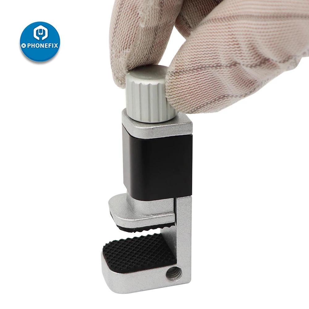 Kit de conserto de celular com braçadeira, suporte de metal para reparo e manutenção de iphone, tela lcd e samsung