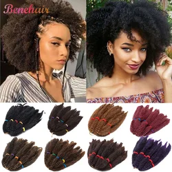 BENIHAIR Afro Kinky Twist Marley Braid Hair Synthetic Braiding Hair Crochet Hair Bulk Crochet Hair Extension For Black Women