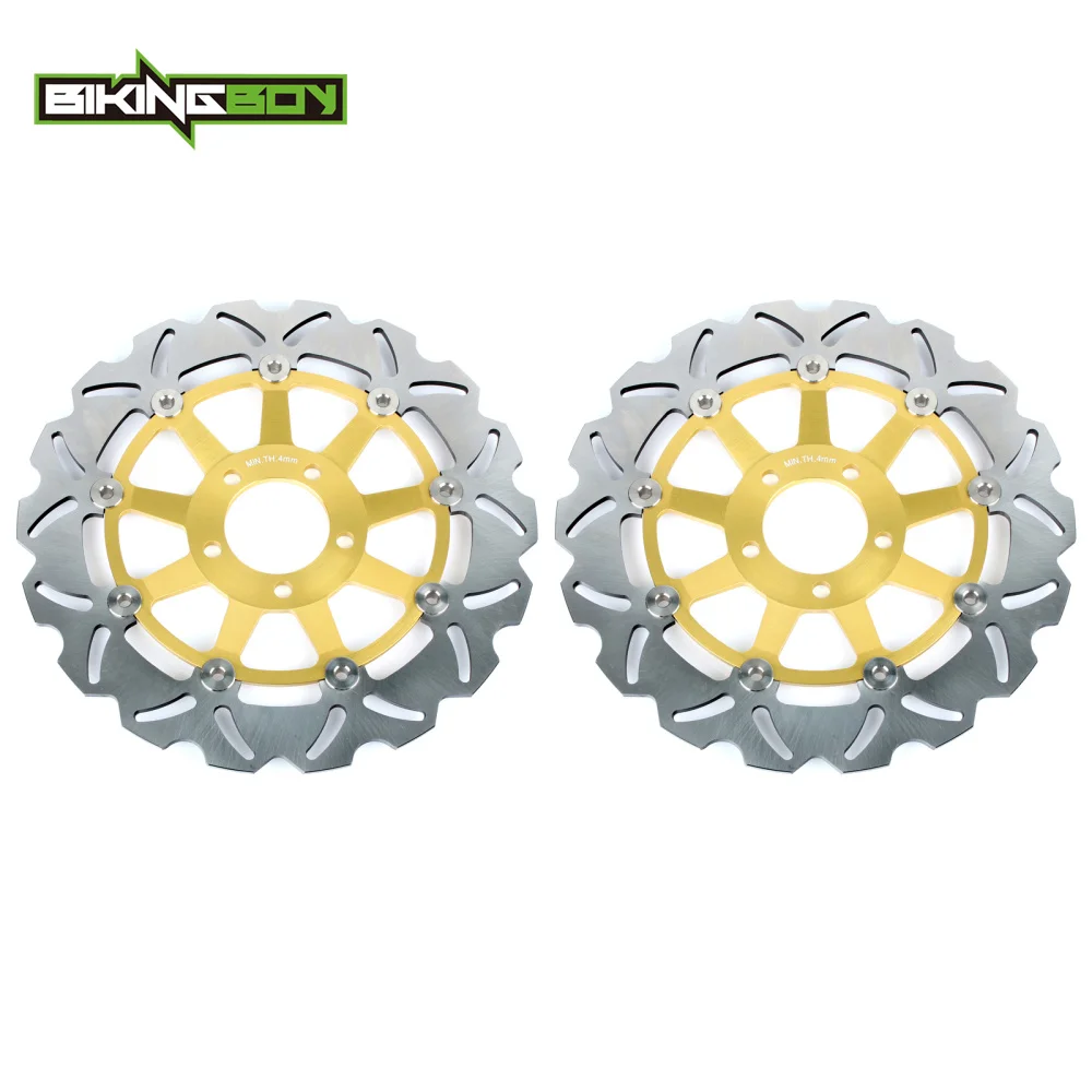 BIKINGBOY Front Brake Discs Rotors Disks ZR 750 Zephyr 91-02 ZR550 90-01 ZR7 99-05 ZR7S ZZR 600 93-07 ZZ-R 400 ZXR400R KR250 89