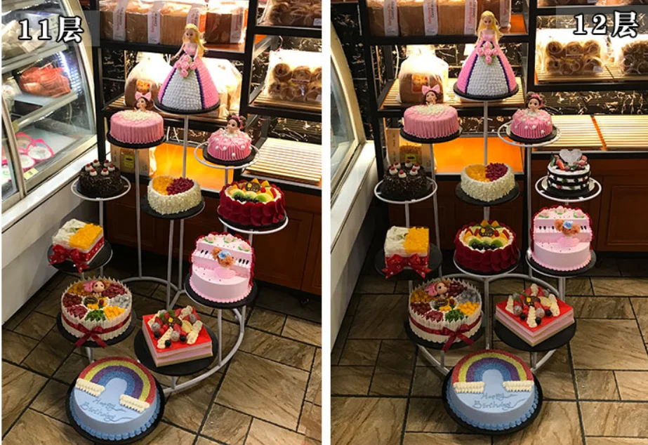 

Креативная съемная полка в новом европейском стиле на шесть и восемь этажей, десять и Двенадцать этажей, полка для торта на свадьбу и день рождения