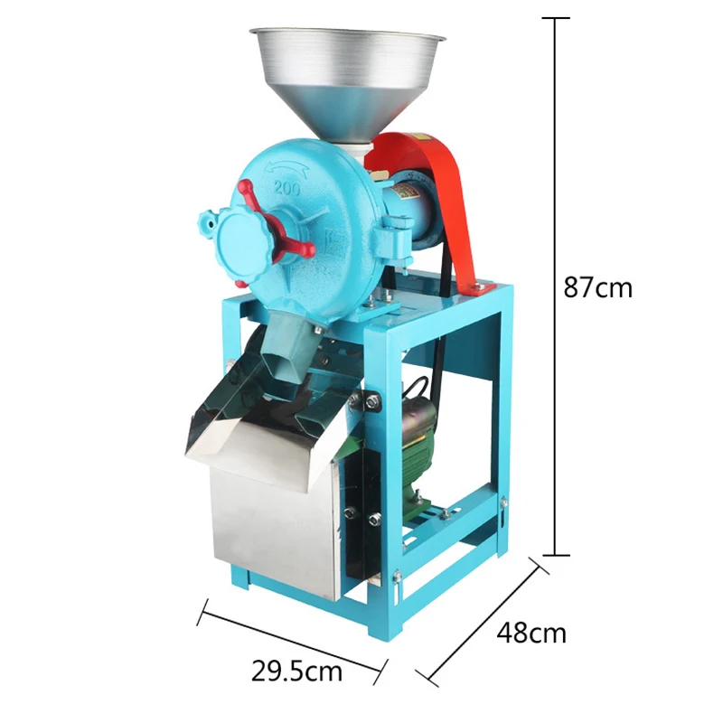 طاحونة الرطب والجاف التجارية 2.2KW طاحونة مزدوجة الغرض ، الحبوب الكاملة ، حليب الصويا ، 100 كجم/ساعة مطحنة الأرز ، طاحونة تجارية 220 فولت