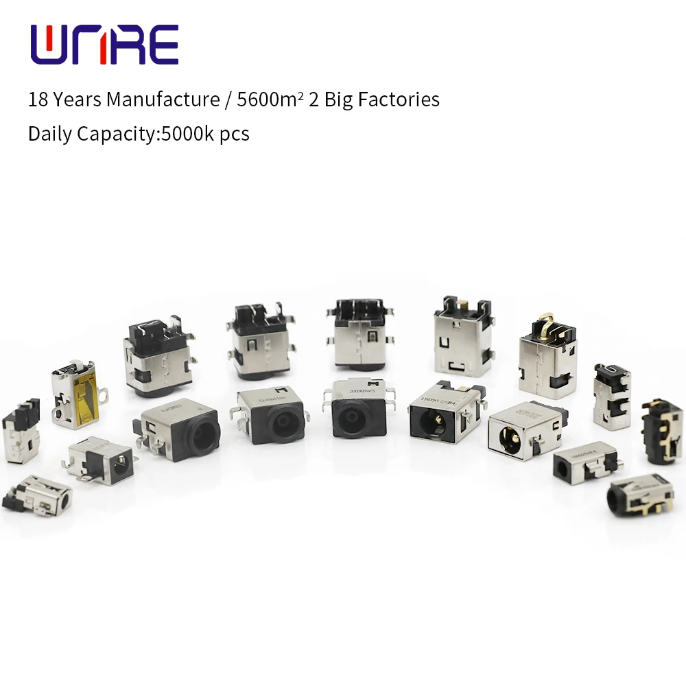 2/10Pcs DC-044A DC-532 DC Power Socket Connector PCB Installation 5.5 * 2.1MM 5.5X2.5MM Laptop Female Plug