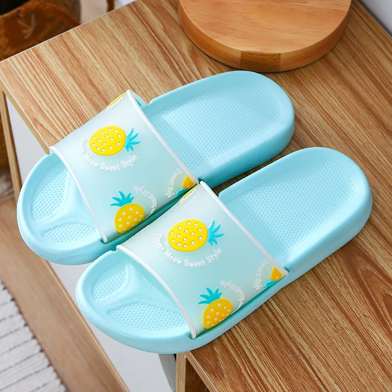 Summer Shoes Indoor Home Cute Fruit Slippers Slides Non-Slip Flip Flops Shoes Women\'s Sandals Beach Slippers Summer Footwear