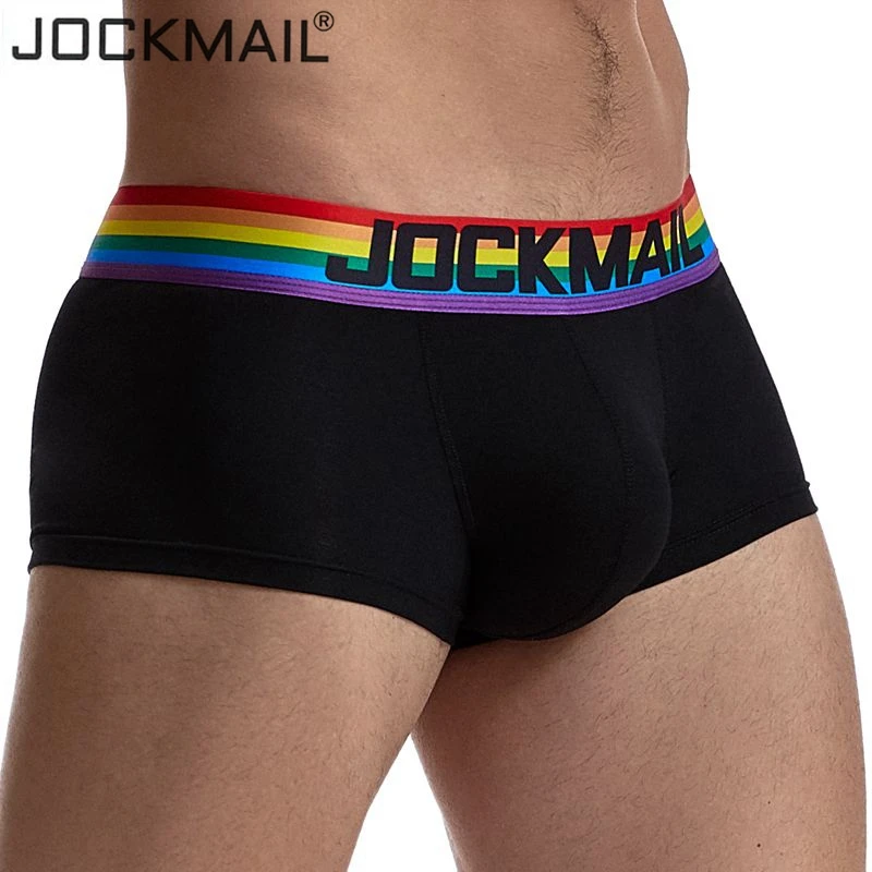 Sexy Boxer Men Gay Underwear Cotton Rainbow Mesh Thermal Underpants Shorts Pijama Cuecas Masculinas Calzoncillos Hombre Slip