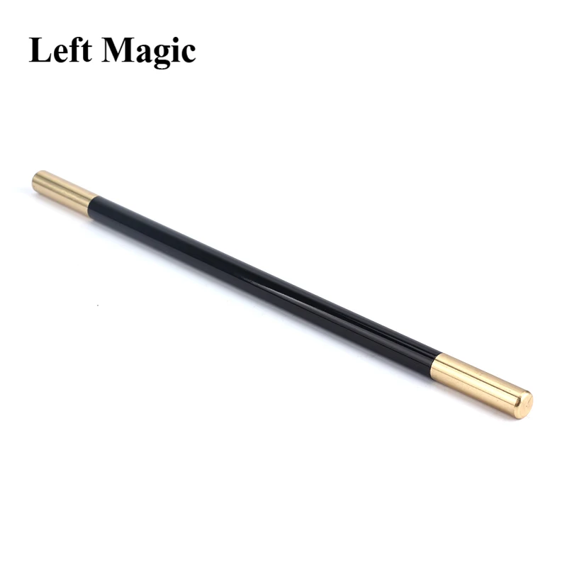 Magic Wand in Black (With Brass Tips) Magic Tricks Accessory Magician Tool Close Up Stage Street Illusions Props Gimmick Fun