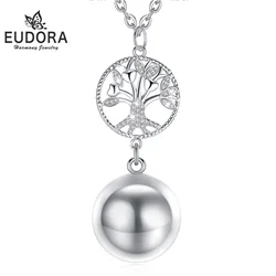 Eudora 20MM tree of Life Harmony Bola Ball Pregnancy Chime Angel Caller Bola Pendant Necklace Fine Jewelry for Women Gift 373