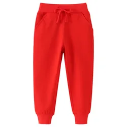 Jumping Meters Red Boys Girls Sweatpants Drawstring Kids Trousers Pants Autumn Spring Toddler Clothing Pants