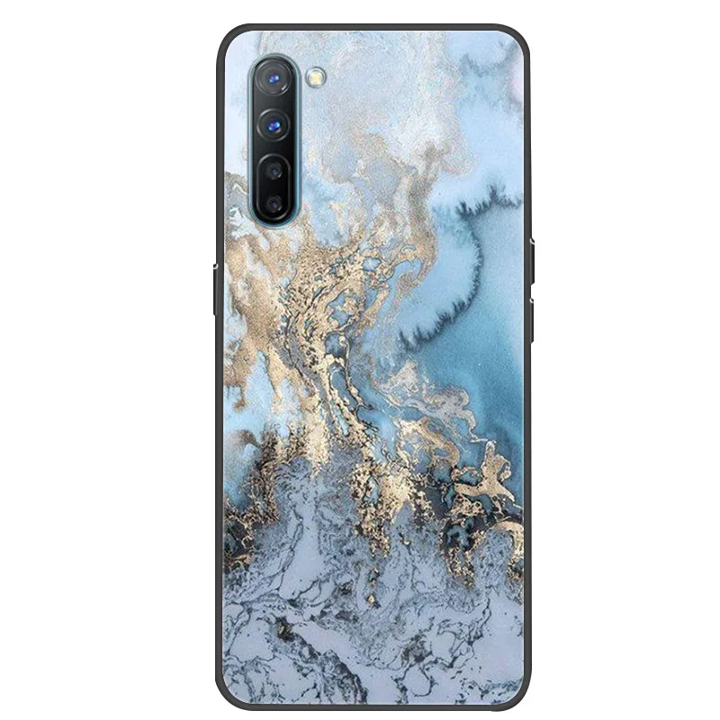 For OPPO Reno 3A Case marble Printed Soft Silicone Phone Cover For