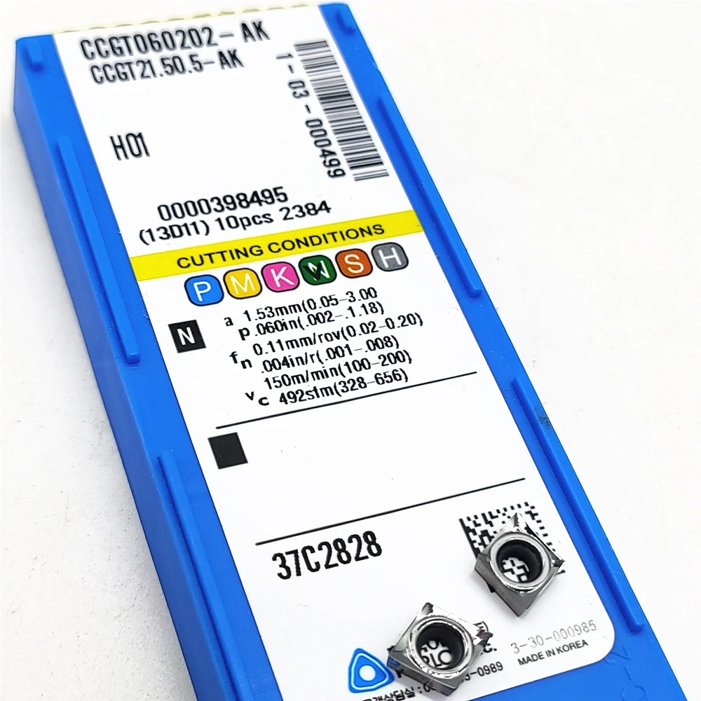 أداة تحول الألومنيوم, CCGT060202 AK H01 CCGT060204 AK H01 CCGT060208 AK H01 إدراج كربيد طحن أدوات CNC مخرطة