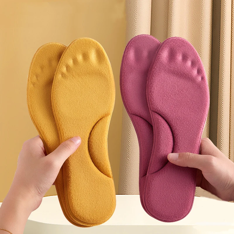 Self Heated Thermal Insoles for Feet Warm Memory Foam Arch Support Insoles for Women Winter Sports Shoes Self-heating Shoe Pads