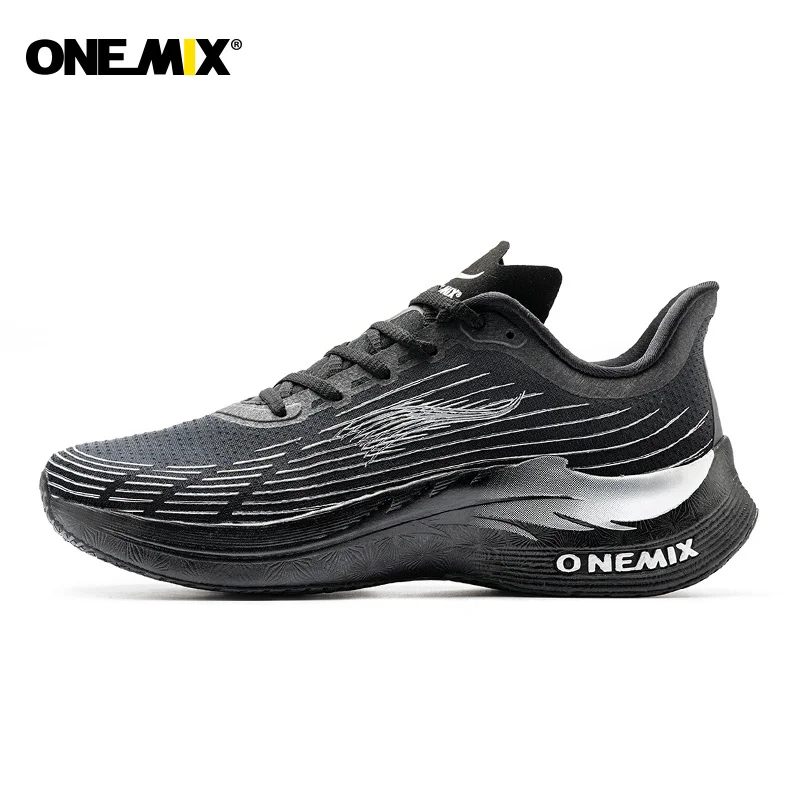 ONEMIX Running Shoes Men Athletic Gym Fitness Trainers Lightweight Man Sneakers Breathable Jogging Carbon Plate Sports Shoes